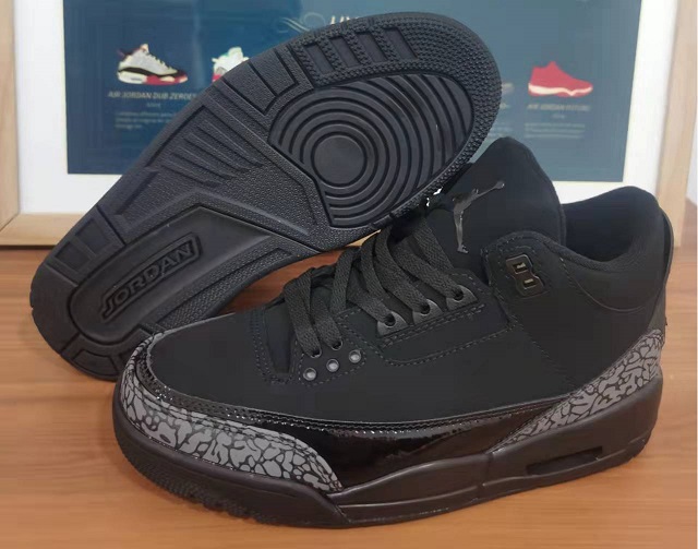 Air Jordan 3 Cement Black Dark Charcoal Black Cat